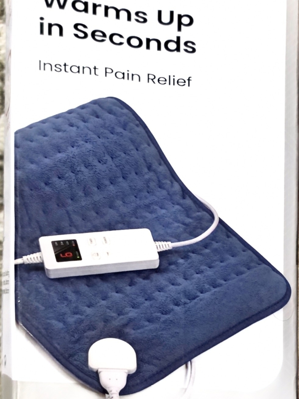 Electric Heating Pad for Pain Relief - Blue